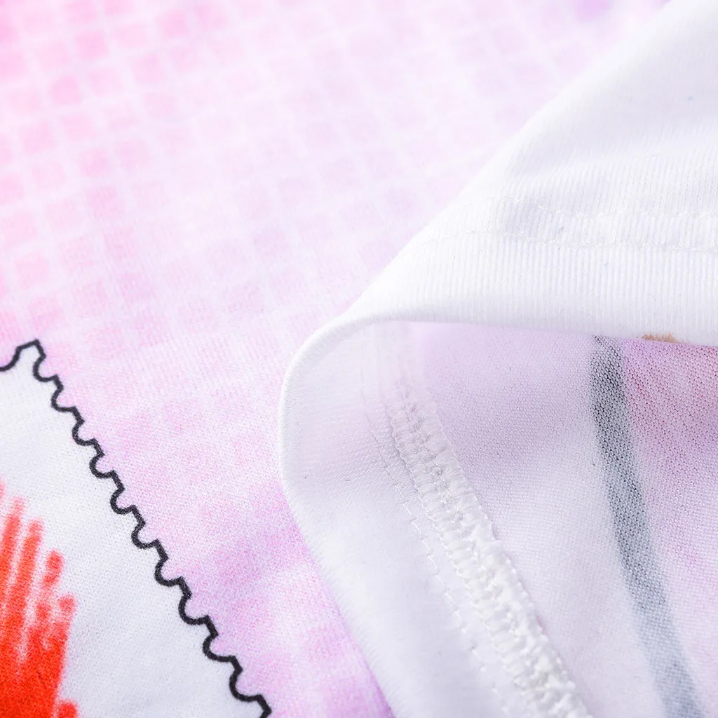 Футболка с короткими рукавами и забавным принтом для грудного вскармливания