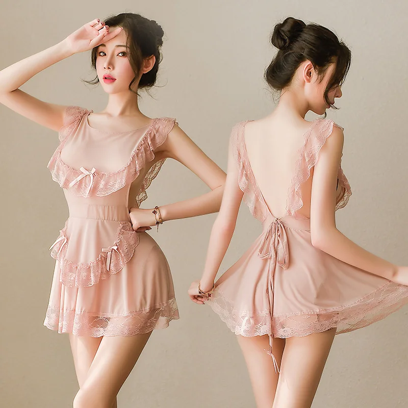 Сексуальное мягкое платье для Униформа горничной Косплей Эротические