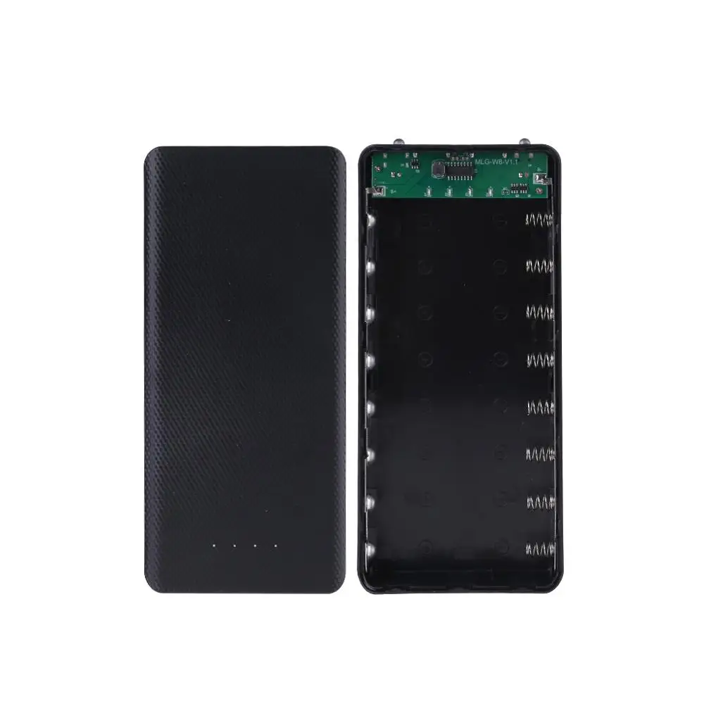 DIY 8x18650 Держатель батареи банк питания Корпус чехол USB зарядное устройство для