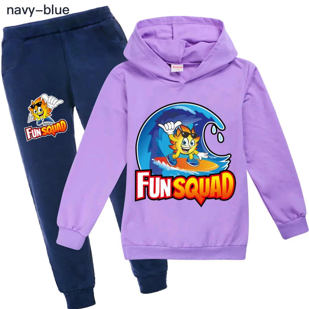 Fun Squad game Girls Clothes Autumn Long Sleeve Shirts + Pants boy Suits Children Clothing Sets Kids Clothes Teen 100cm-170cm