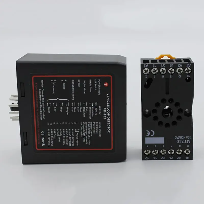 

PD132 Single Channel Inductive Vehicle Loop Detector for Car Parking Lot Vehicle Loop Detector F7QC