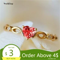 visisap heart love korea thin rings for women sweety fashion birthday valentine present ring jewelry dropshipping b2676