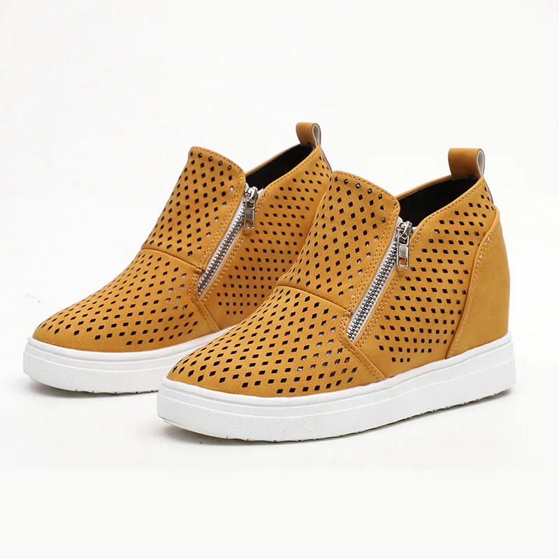 CYSINCOS/2019 женская Вулканизированная обувь Повседневная дышащая увеличивающая