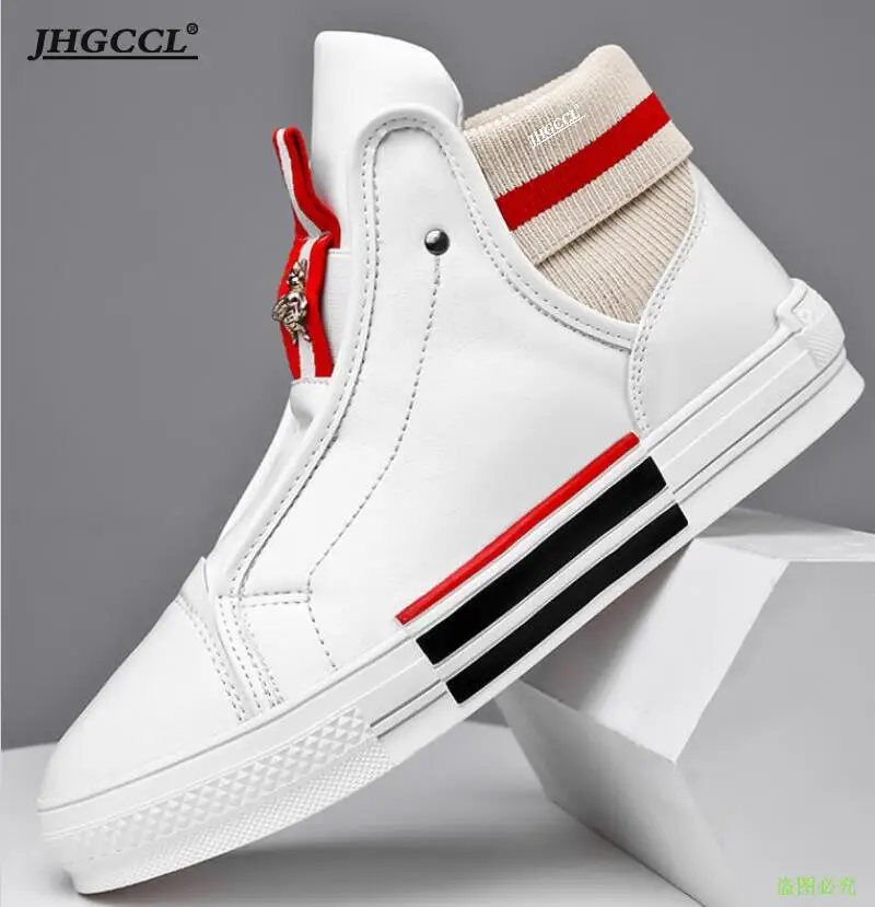 Новинка мужская повседневная обувь дизайнерская Европейская с высоким верхом и
