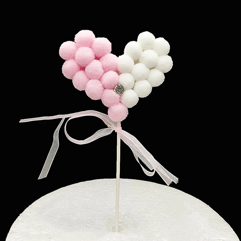 Топпер для торта мягкий розовый синий 1 шт. флаги украшения | Дом и сад