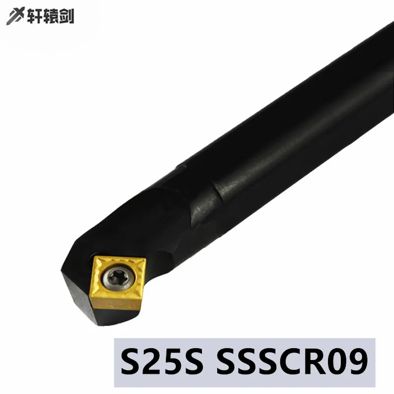 

1PC S25S SSSCR SSSCL SSSCR09 SSSCL09 Lathe Tool Holder CNC Shank Turning Drill Pipe Carbide Insert SCMT