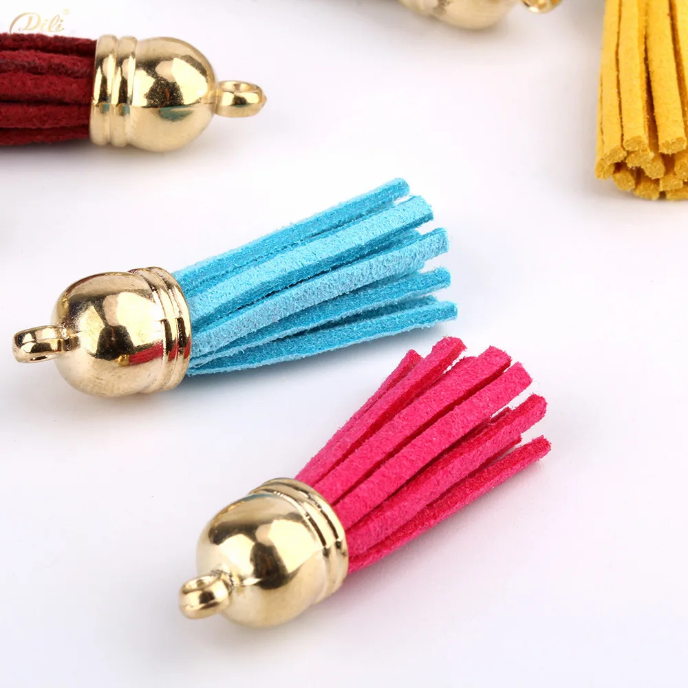 10PCS 3cm Mini Tassels Vintage Leather Suede Tassel Phone For DIY Craft Jewelry Findings Pendant Earrings Accessories | Дом и сад