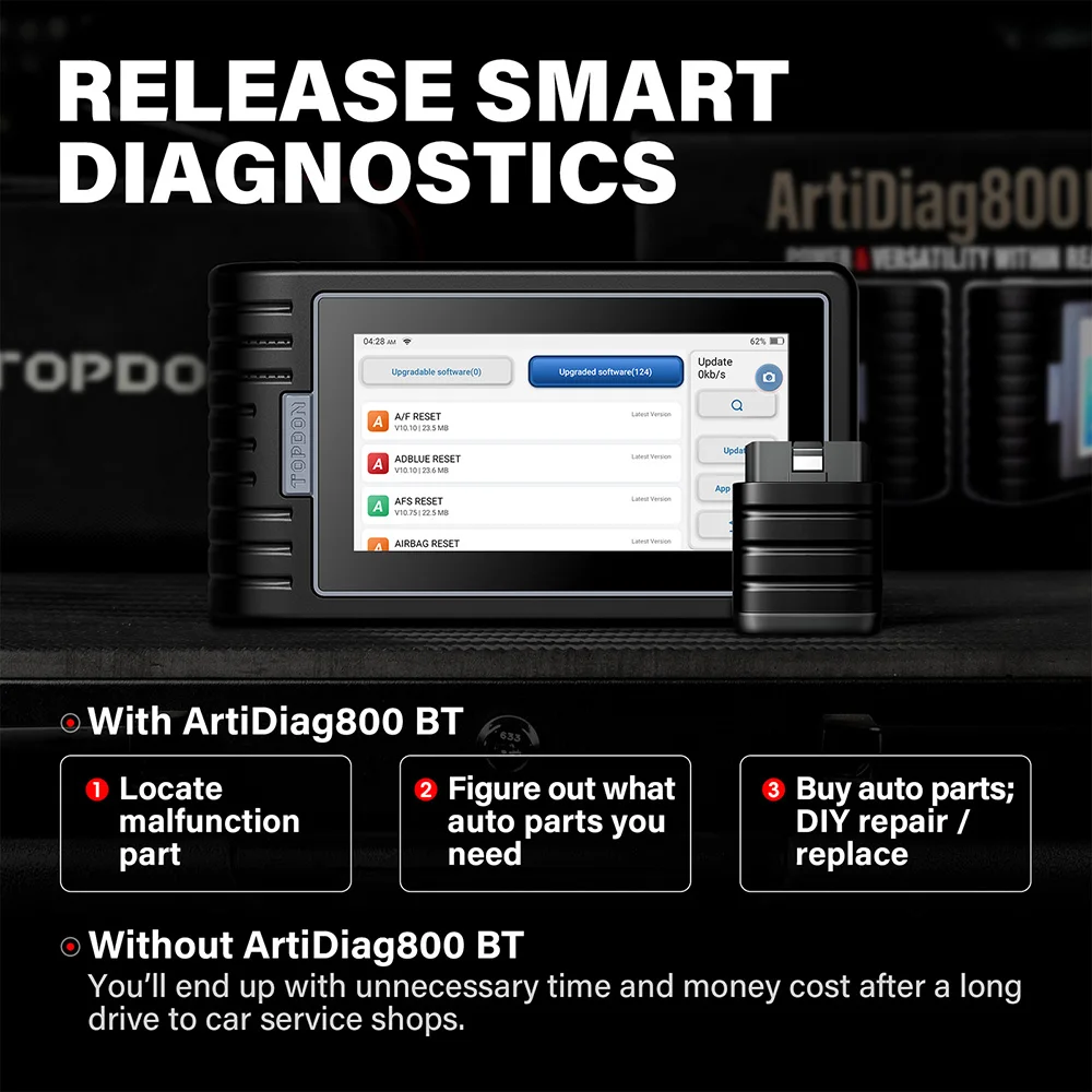 Bluetooth сканер TOPDON ArtiDiag800 BT все системы автомобильный диагностический инструмент