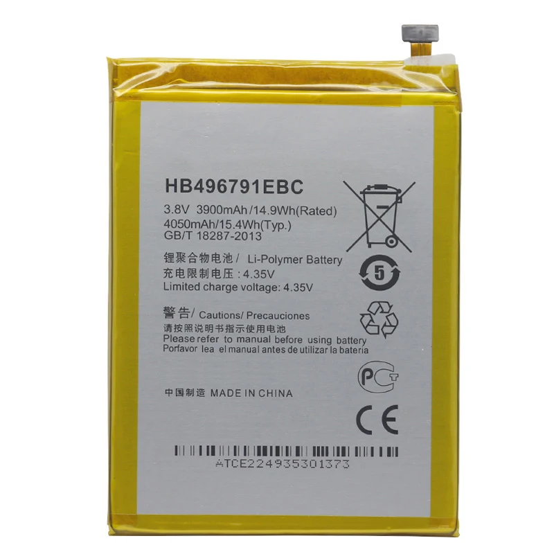 Сменный аккумулятор QrxPower 3900 мА/ч HB496791EBC для Huawei MATE 1 Ascend 2 Mate1 Mate2 MT1 U06 2|Аккумуляторы
