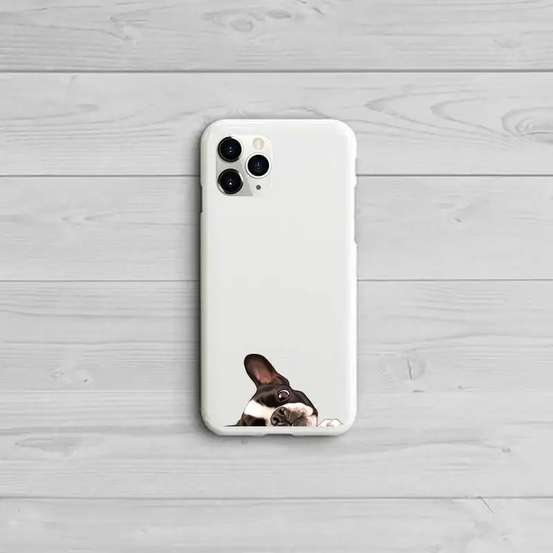 

Pug Dog French Bulldog Phone Case Candy Color for iPhone 11 12 pro XS MAX 8 7 6 6S Plus X 5S SE 2020 XR