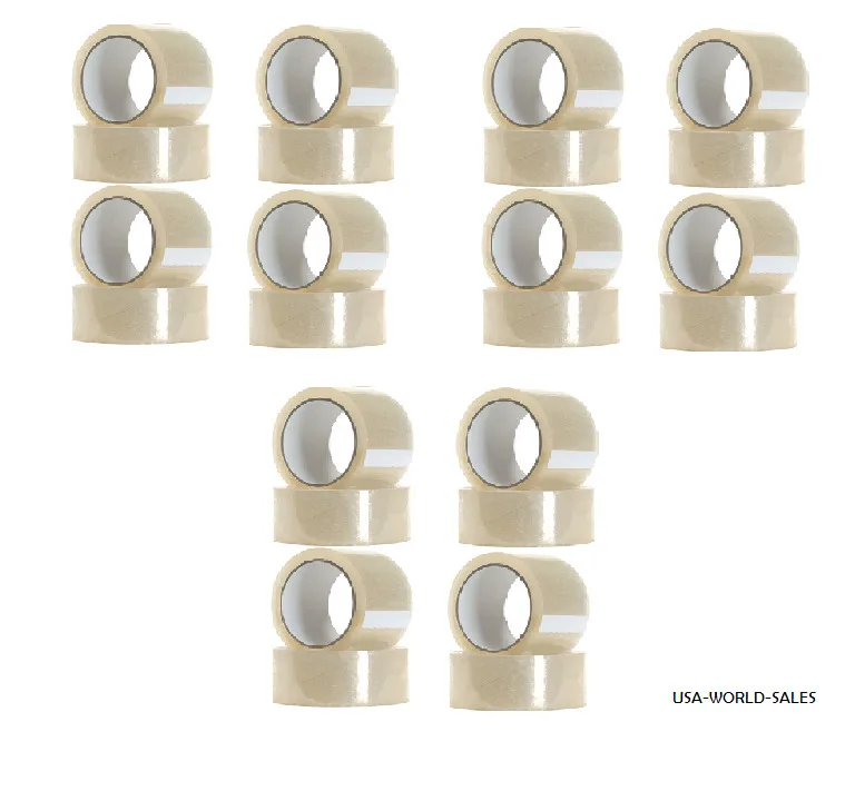 

24 рулона 3 дюйма x 330 дюйма прозрачная упаковочная лента