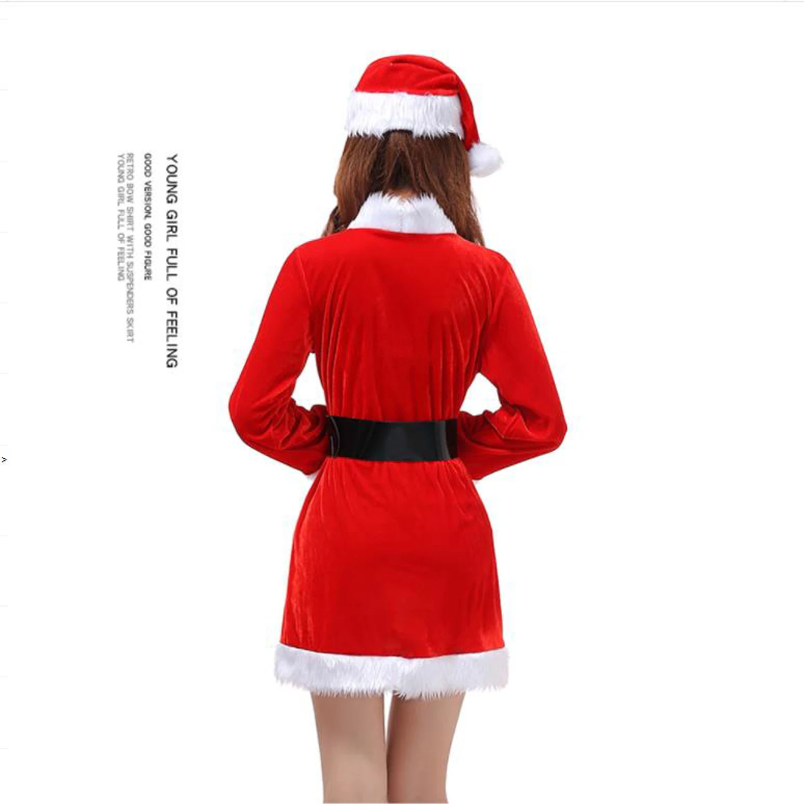 

Fashion Miss Claus Dress Suit Women Christmas Fancy Party Dress Sexy Santa Outfits Hoodie Santa Claus Sweetie Cosplay Costumes