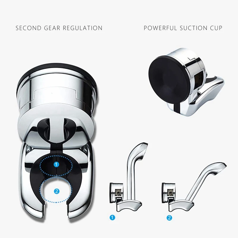 Держатель для душевой лейки с вакуумной присоской ручной кронштейн двумя