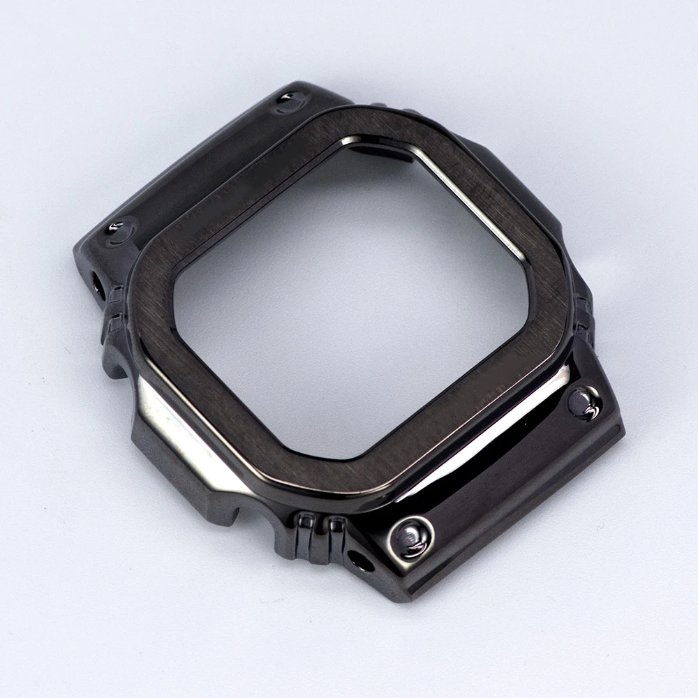 COOL BLACK CASE Прохладный черный набор DW5600 5610 ремешок для часов ободок металлический из нержавеющей стали обновленный набор - Цвет ремешка: COOL BLACK CASE