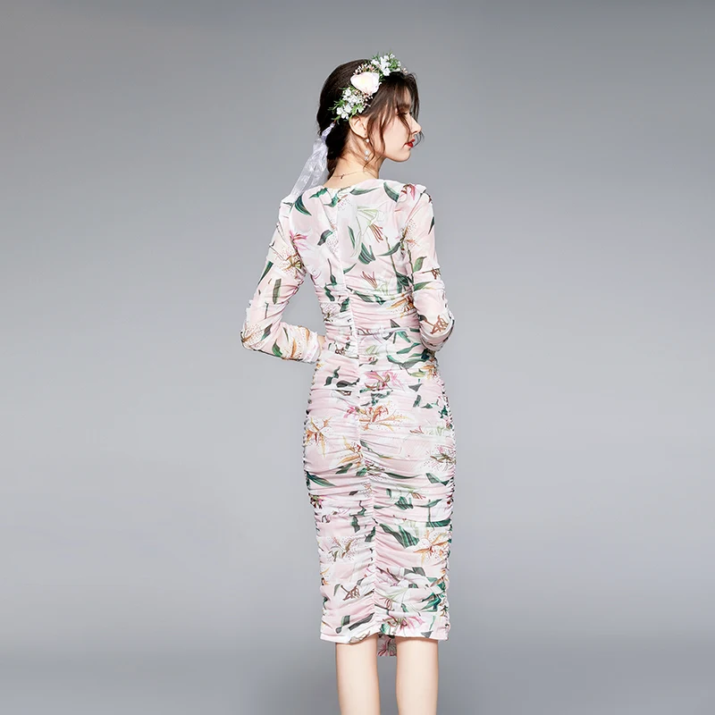 

Dress Vintage Dresses For Women 2021 Y2k Plus Size Elegant Womens Clothing New Summer Gothic Print European Style Slim Clothes