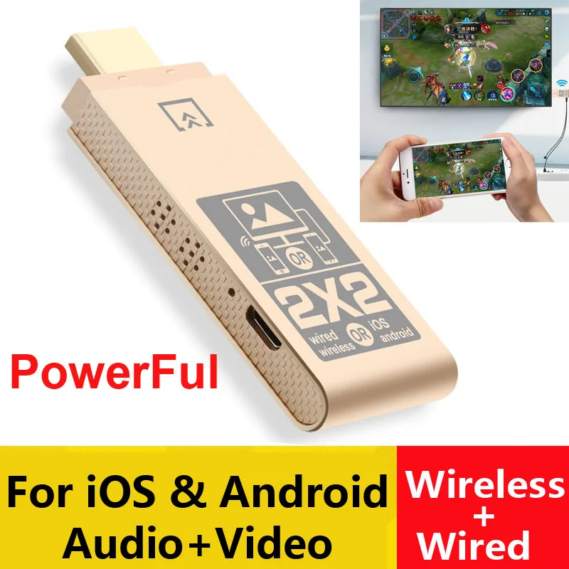 IOS Android телефон к телевизору HD Беспроводной Wi Fi дисплей Dongle HDTV адаптер для iPhone 11 12