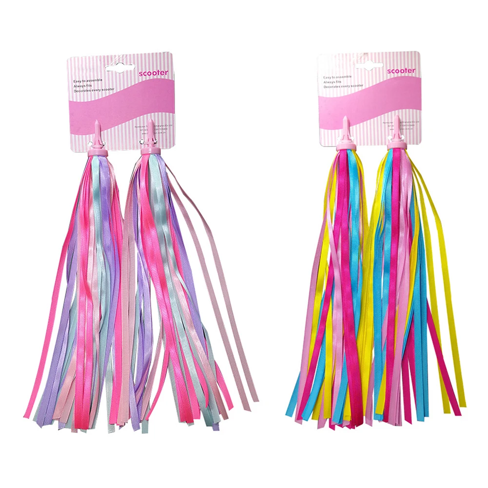 

Child Bike Handlebars Streamers Colorful Streamers For Scooter Bicycle Handlebars Streamers Tassel Ribbons Cycling Accessories