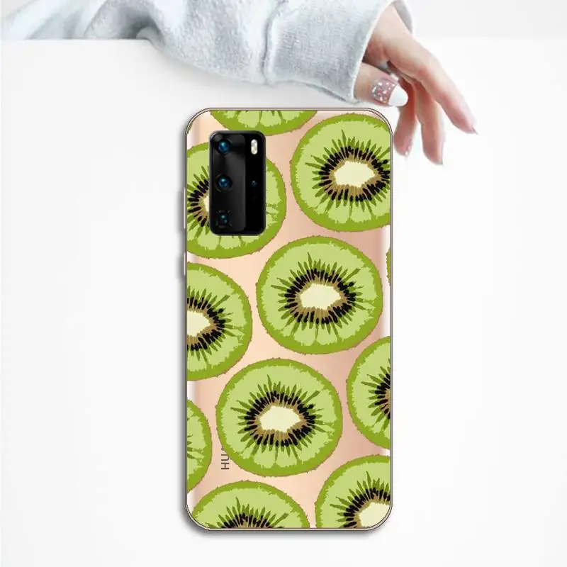 

Kiwi green fruit Phone Case Transparent for Huawei P honor 8 10i 20 30 40 smart 2019