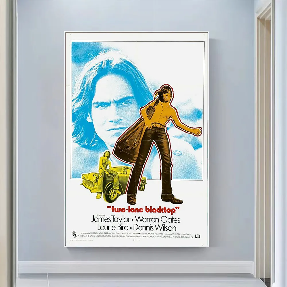 

V2718 Two-Lane Blacktop (2) Vintage Classic Movie Wall Silk Cloth HD Poster Art Home Decoration Gift