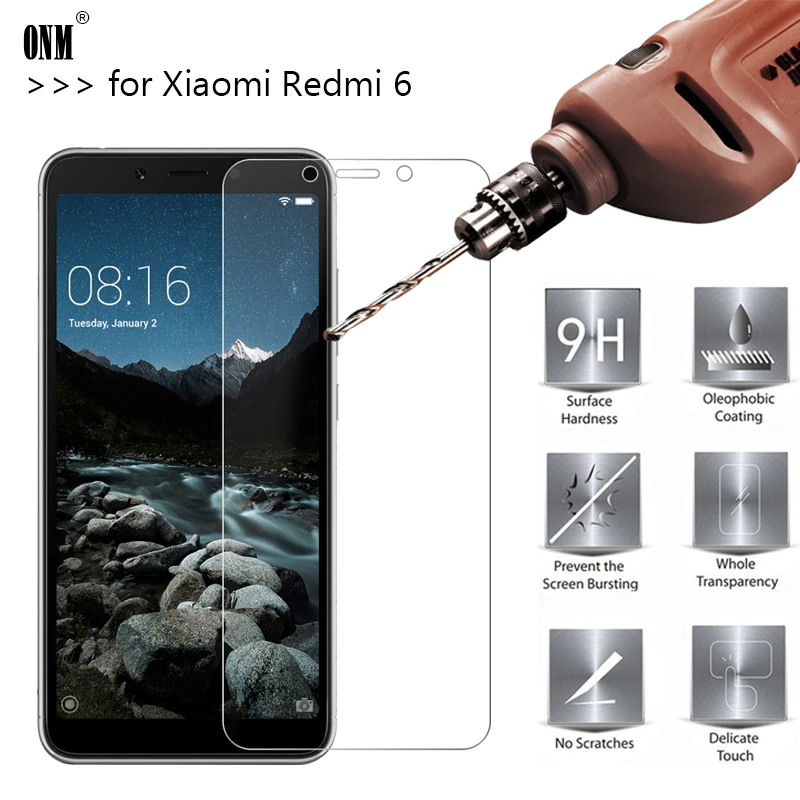 2.5D 0 26 мм 9H Премиум Закаленное стекло для Xiaomi Redmi 6 защитная пленка экрана