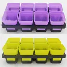 Пластиковый цветочный горшок с 8 ячейками (не входит в комплект), поднос для хранения семян кактуса, суккуранта, семян, маленьких цветов