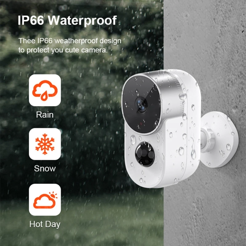 

Waterproof Security Home Camera Monitor 1080P WiFi Smart Wireless Indoor with Night Vision 2-Way Motion Detection