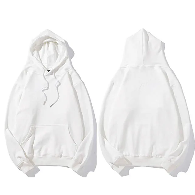 A18849 White Простой зеленый свитер с капюшоном, Мужской пуловер с капюшоном, осень, уличная Корейская толстовка с капюшоном Харадзюку, повседневная черная, белая - Цвет: A18849 White