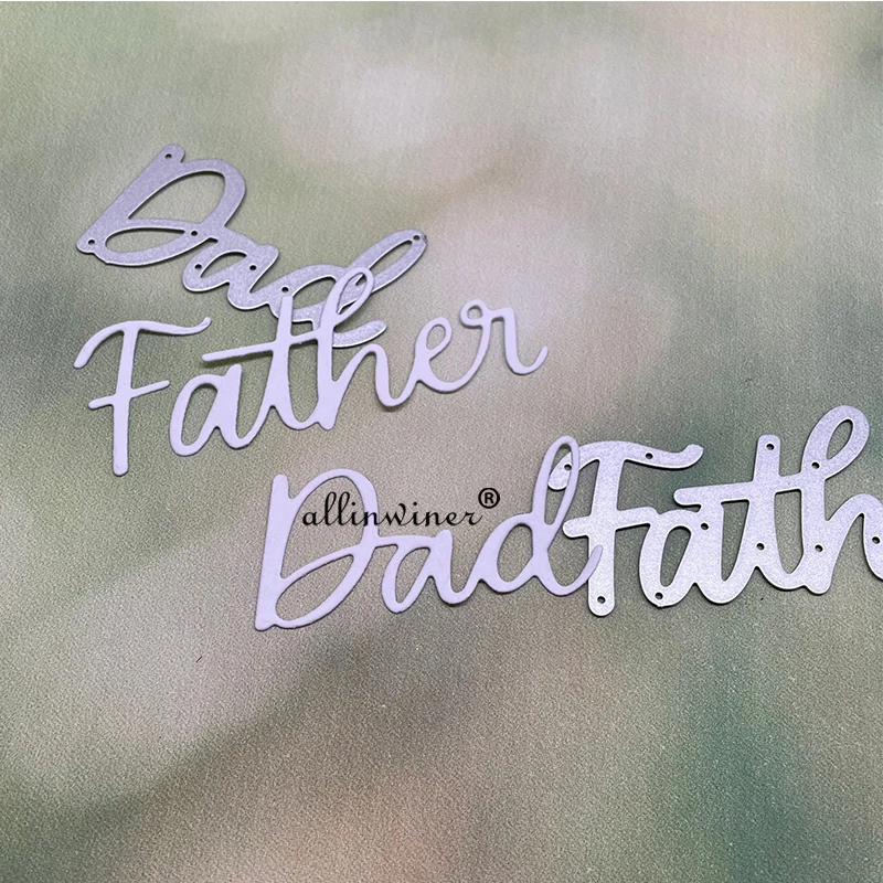 

Dad father letter Metal Cutting Dies Stencils Die Cut for DIY Scrapbooking Album Paper Card Embossing