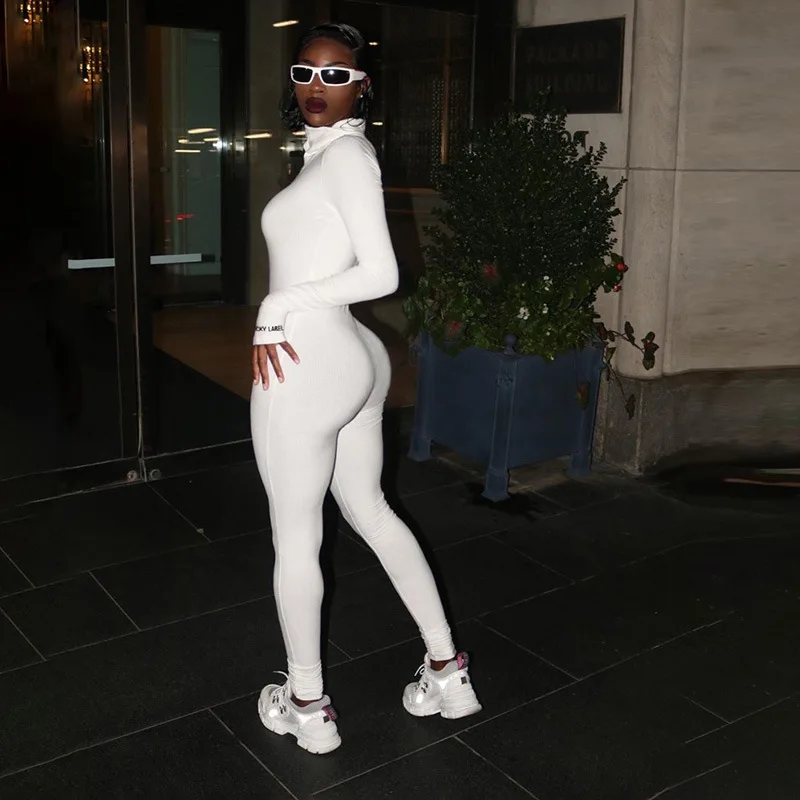 Длинный комбинезон для тренажерного зала спортивный костюм фитнеса облегающий