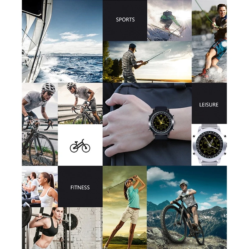 

DX18 Sports Smart Watch Bluetooth 4.0 Waterproof Fitness Tracker For Android IOS T84C