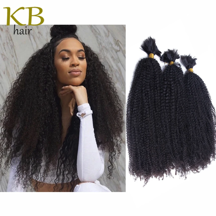 4b 4c кудрявые человеческие волосы оптом для плетения бразильские Remy продажа 3