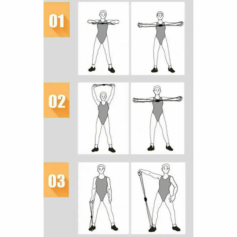 Ketahanan Tabung Latihan Tabung Kebugaran Band Stretch Band Latihan Yoga Tali