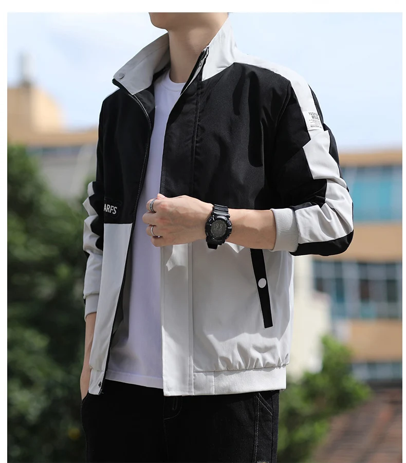 

New men's stand collar jacket in autumn