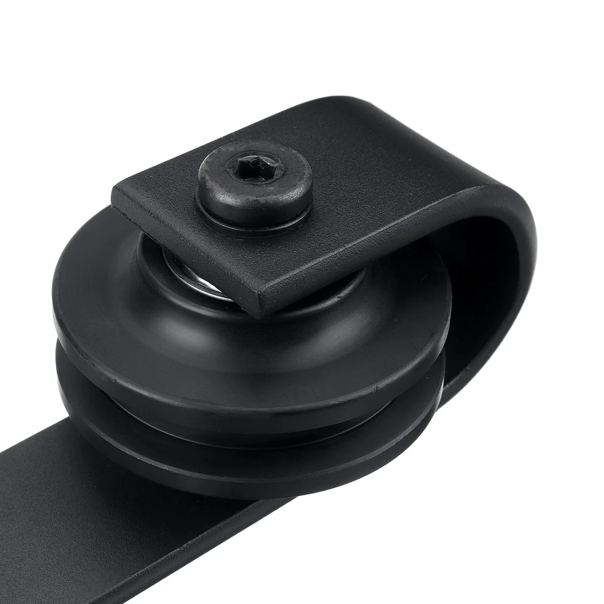 

2Pcs Steel Sliding Barn Roller Interior Wood Door Wheel Set Door Hardware Kit Top Mounted Hanger Track Steel Closet Door Rail