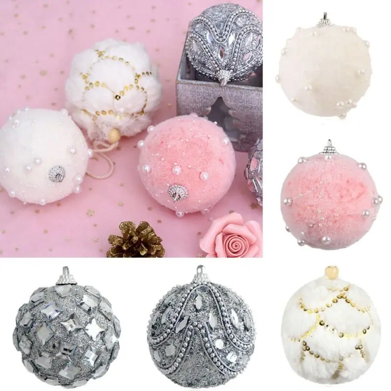 1 шт 7 см рождественские украшения пенопластовый шар жемчужный кулон для