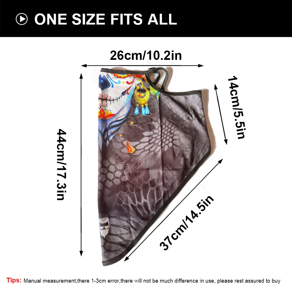 

Customized Earloop Face Mask Bandana Triangle Headband Protective Cover Shield Funny Neck Gaiter Breathable Mask Christimas Gift