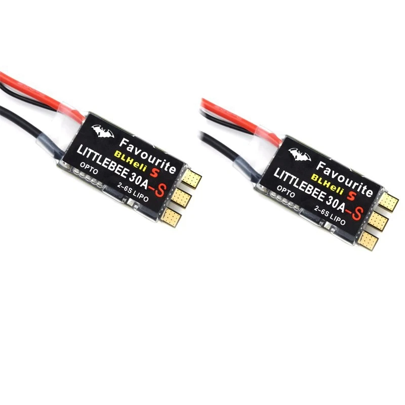 Hot 2Pcs FVT LITTLEBEE BLlheli Primavera 30A CES 2 6 S поддерживает Мультикоптер Mulitshot DSHOT Oneshot42