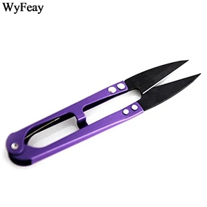 Ножницы для ниток, 1 шт.лот, пружина для шитья, для вышивки, ножницы для пряжи, для вышивки крестиком, для одежды, U-образные ножницы для рукоделия