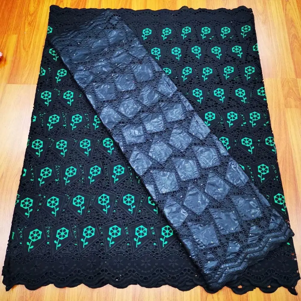 

2.5yard bazin brode tissu dentelle basin riche match 2.5yard brode coton africain swiss lace material bazin riche fabric