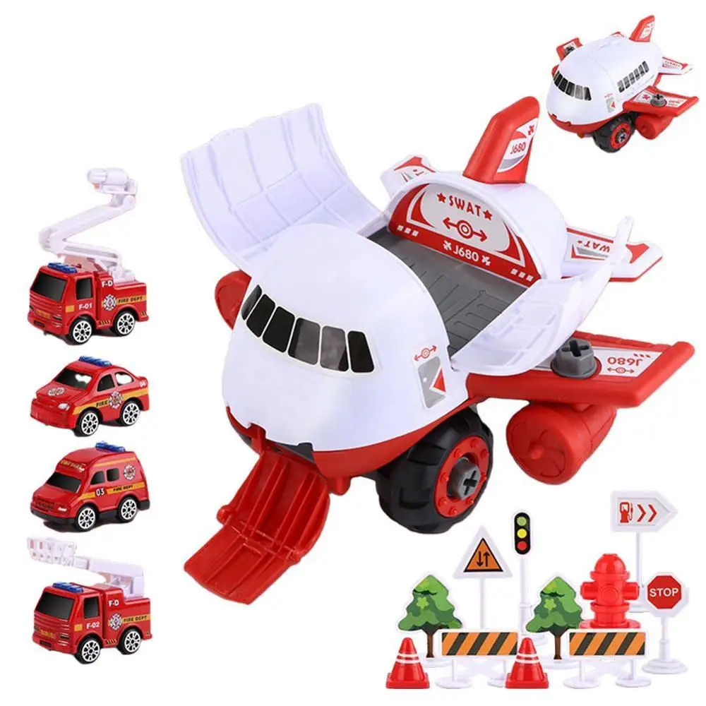 

Children'S Airplane DIY Disassembly And Assembly Hands-On Puzzle Multi-Function Slide Inertial Children'S Airplane Toy