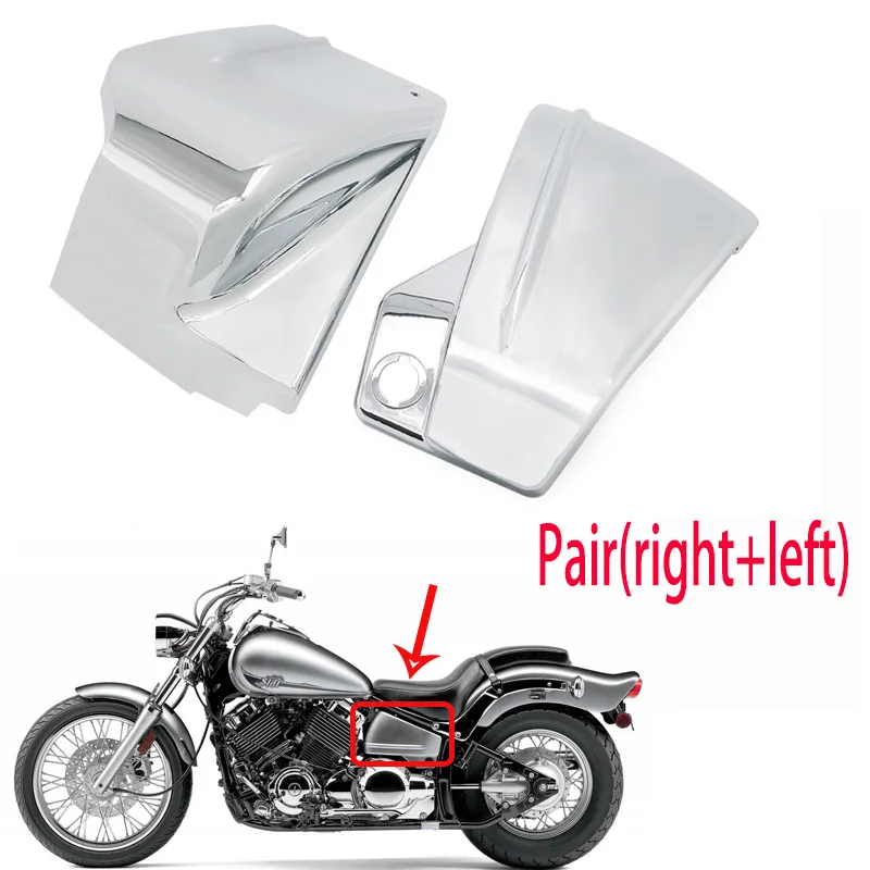 Правая и левая сторона батареи обтекатель Крышка защита для Yamaha Dragstar V-Star 650 XVS 650 650A Drag Star 650 XVS650 XVS650A