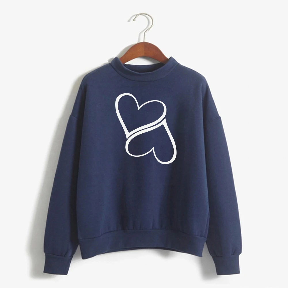 

Love pattern Print Hoodies Women Aesthetic Autumn Winter 2021 Fashion Hooded Sweatshirt Crew Neck Long Sleeve Pullovers Female