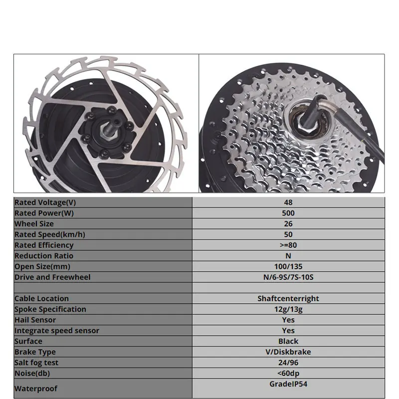 Мотор мотор беззубчатый для электровелосипеда 48 В 500 Вт | Спорт и развлечения