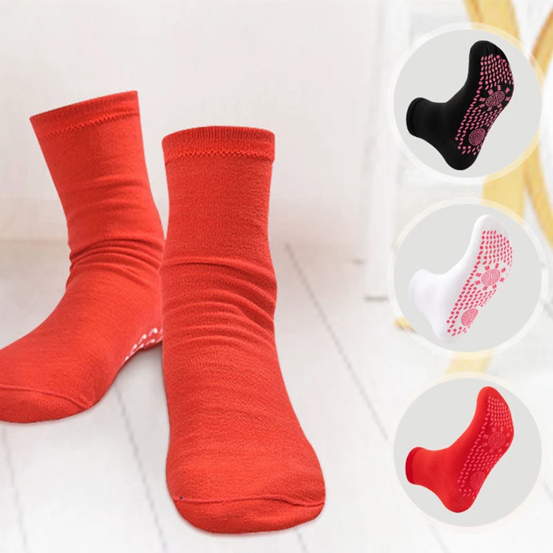 

Self-heating Magnetic Socks Unisex Practical Foot Massage Magnetic Therapy Socks Dots Non-slip Warm Relieve Winter Accessories