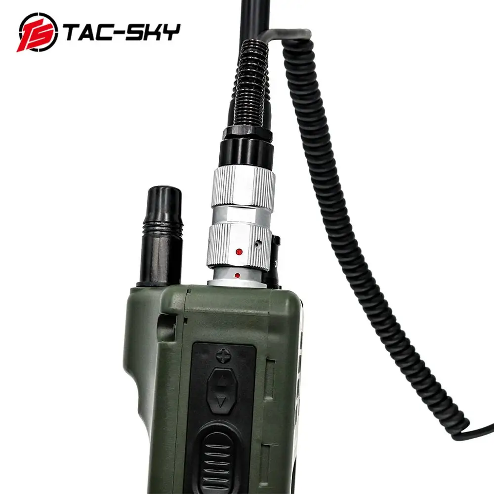 TAC-SKY tactical PRC /AN 148 152 152A walkie-talkie virtual model dummy case 6-pin PTT PRC PTT H250 PTT and tactical PRC U283