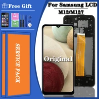 original for samsung galaxy m12 m127 lcd display touch screen digitizer full sm m127fnds sm m127fds sm m127gds ips