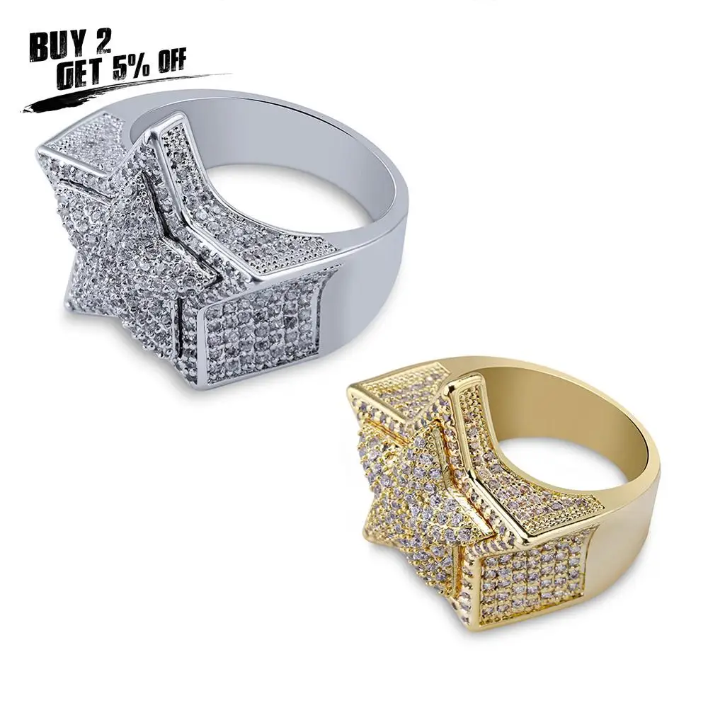 Кольцо с фианитом для мужчин и женщин однотонное Ювелирное Украшение со