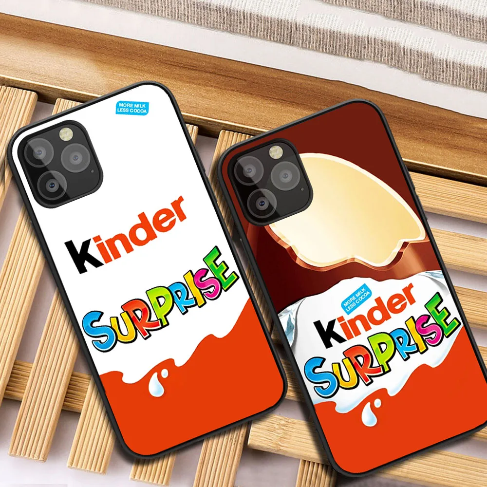 Чехол конфетного шоколада с мультяшными персонажами и яйцами сюрпризами для iPhone