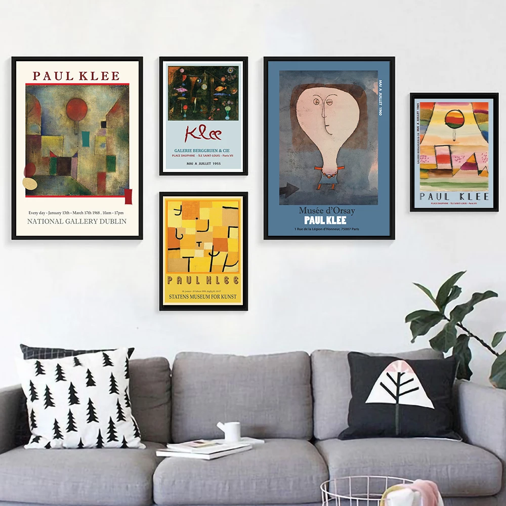 

Постер PAUL KLEE 1975, художественные принты PAUL KLEE, Современная Минималистичная настенная художественная галерея KLEE Bauhaus, экологические художест...