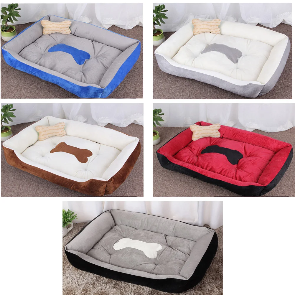 Мягкая подстилка для больших собак мягкая кровать домашних питомцев плюшевый